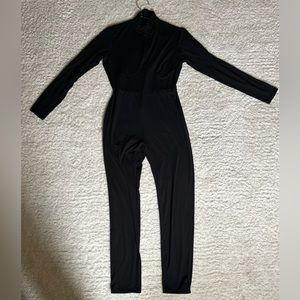 Fashion nova fast moves jumpsuit in black size large